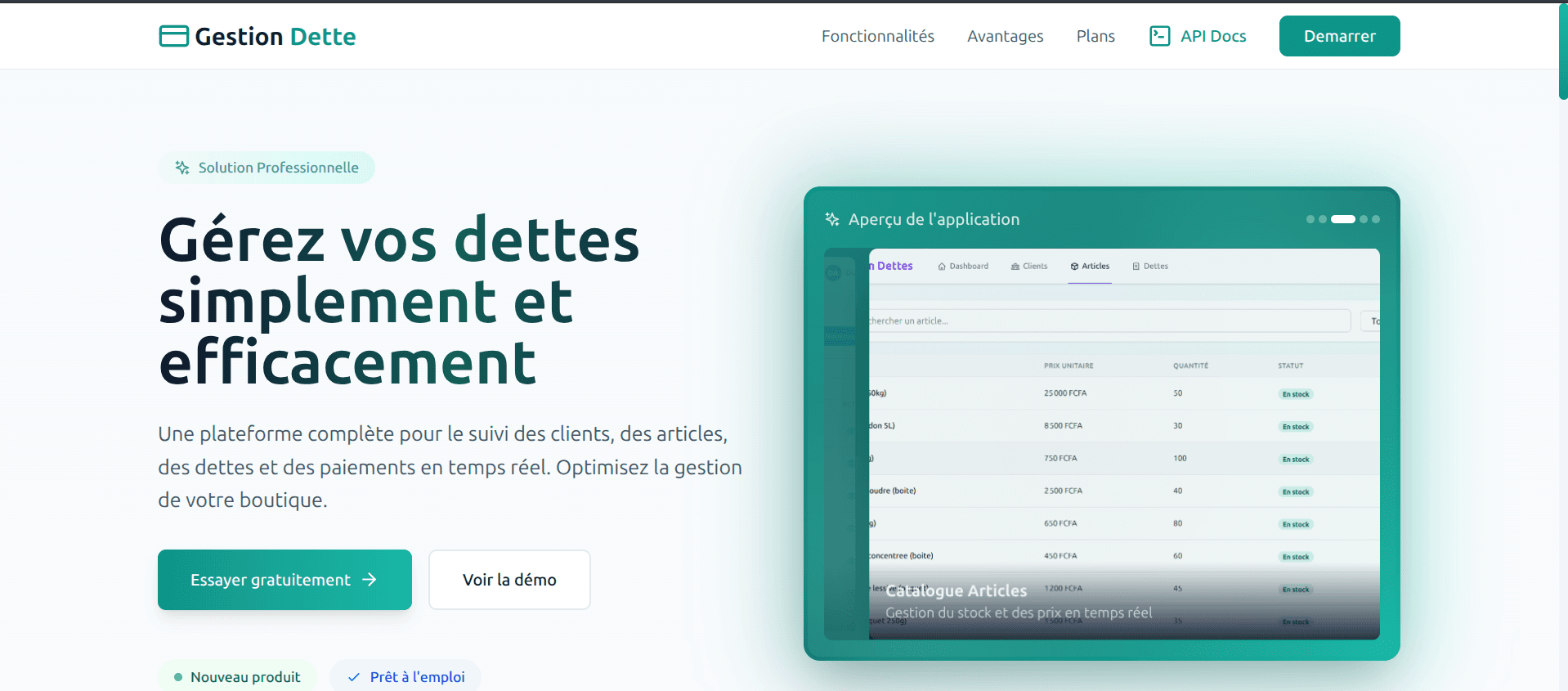 BorrBi - Gestion des dettes